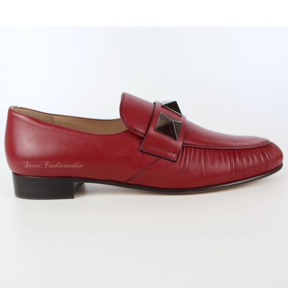 NEW VALENTINO GARAVANI Leather Loafers- Rockstud - Picture 3 of 16